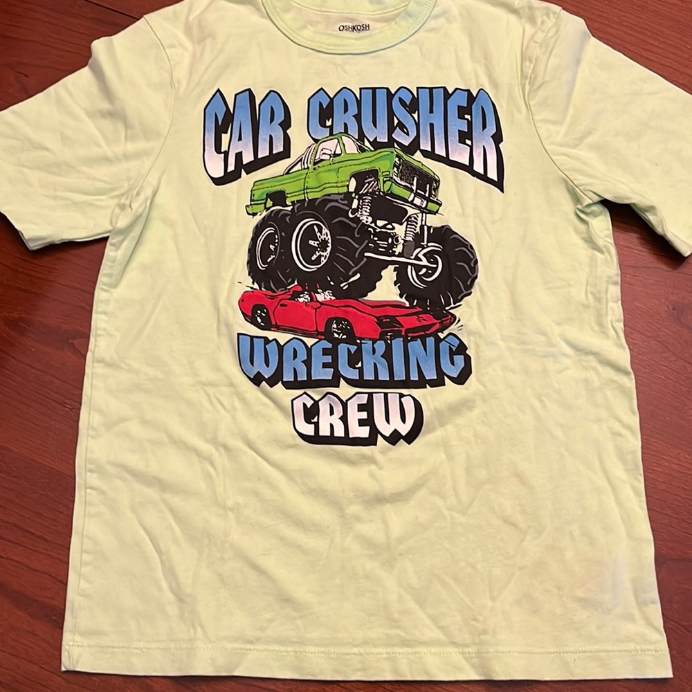 🏹Oshkosh car crusher shirt NWOT size 10